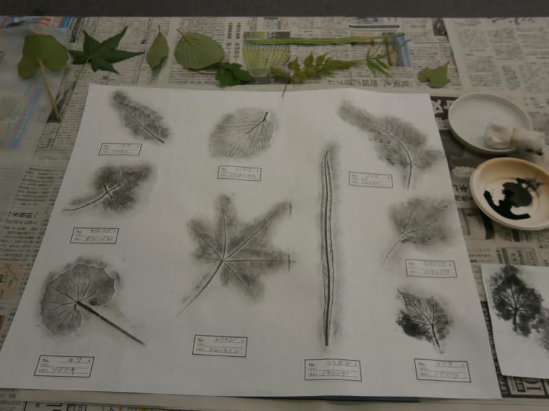 尾道なかた美術館のワークショップ「植物のかたちー拓本づくりー」に参加しました サブ画像1