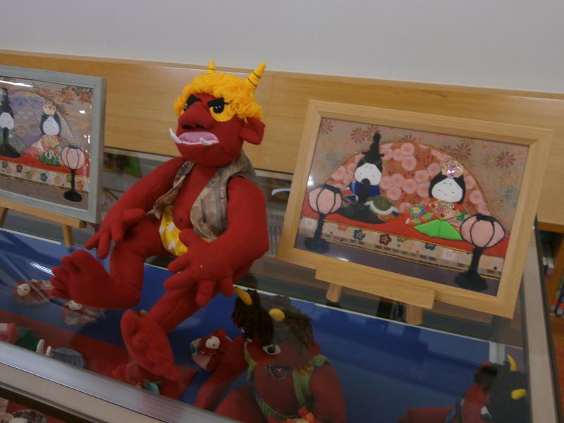 尾道向島子ども図書館で「節分とひな祭り」展開催中 サブ画像1